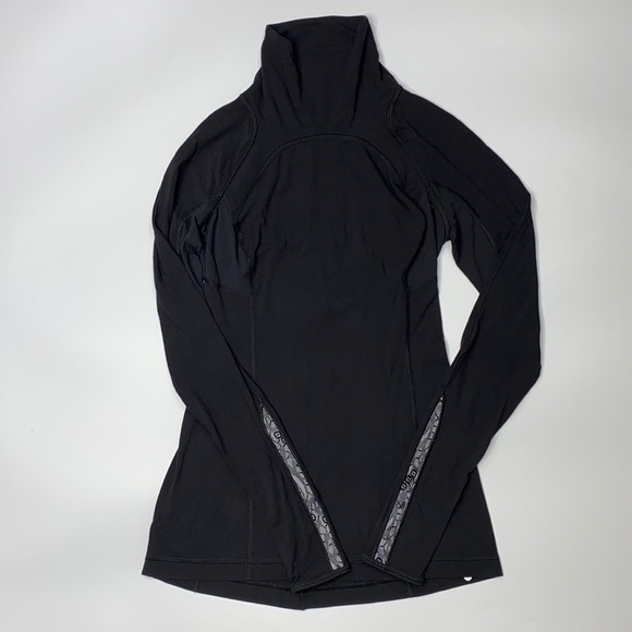 Lululemon Run: Speedy Black Turtleneck Size 4 - Picture 1 of 6